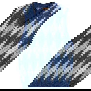 Жилетка BEAMS Mohair Argyle Knit V-Neck Vest Многоцветен | 3805-0067-048-79, 0