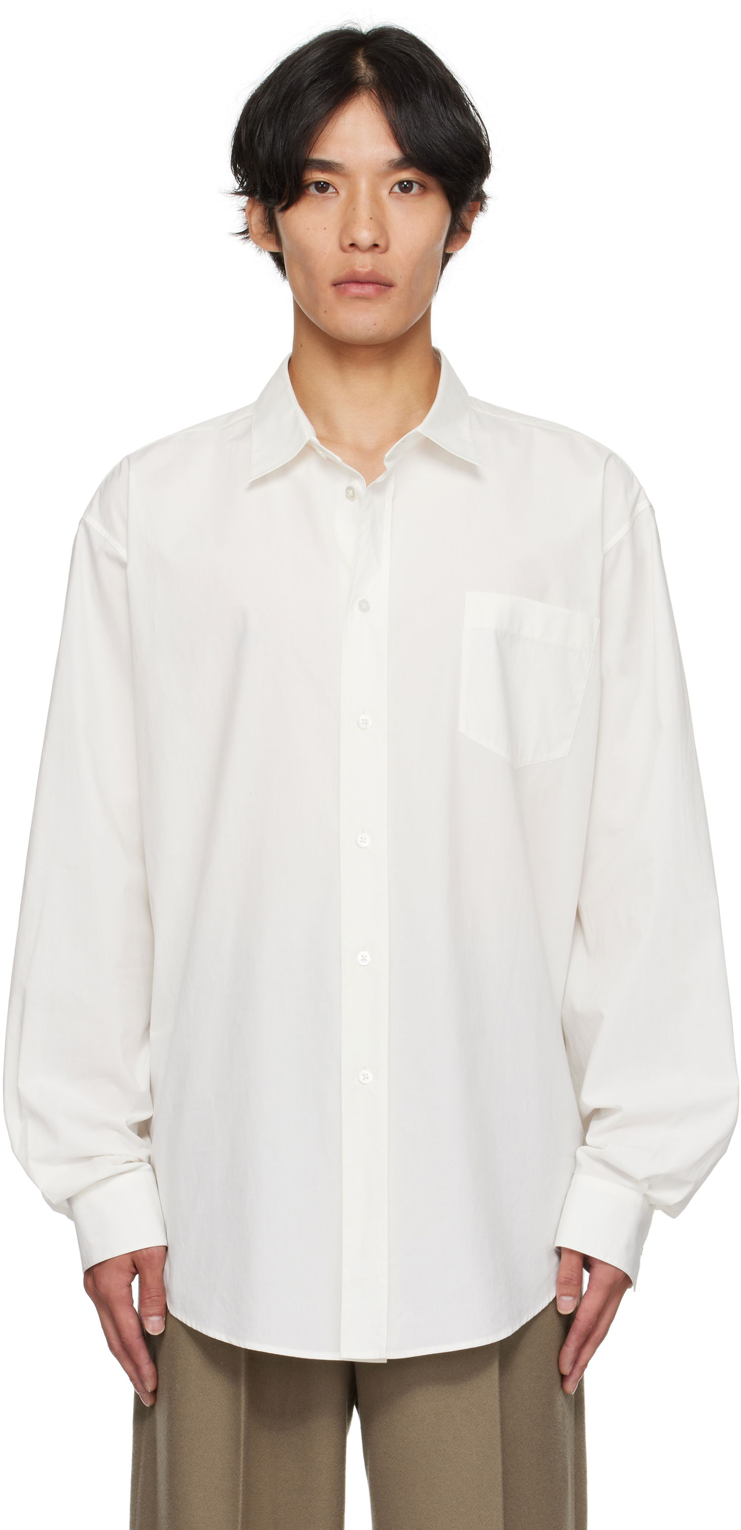 Риза The Row The Row Thane Shirt Бяло | 1131-W4075, 0