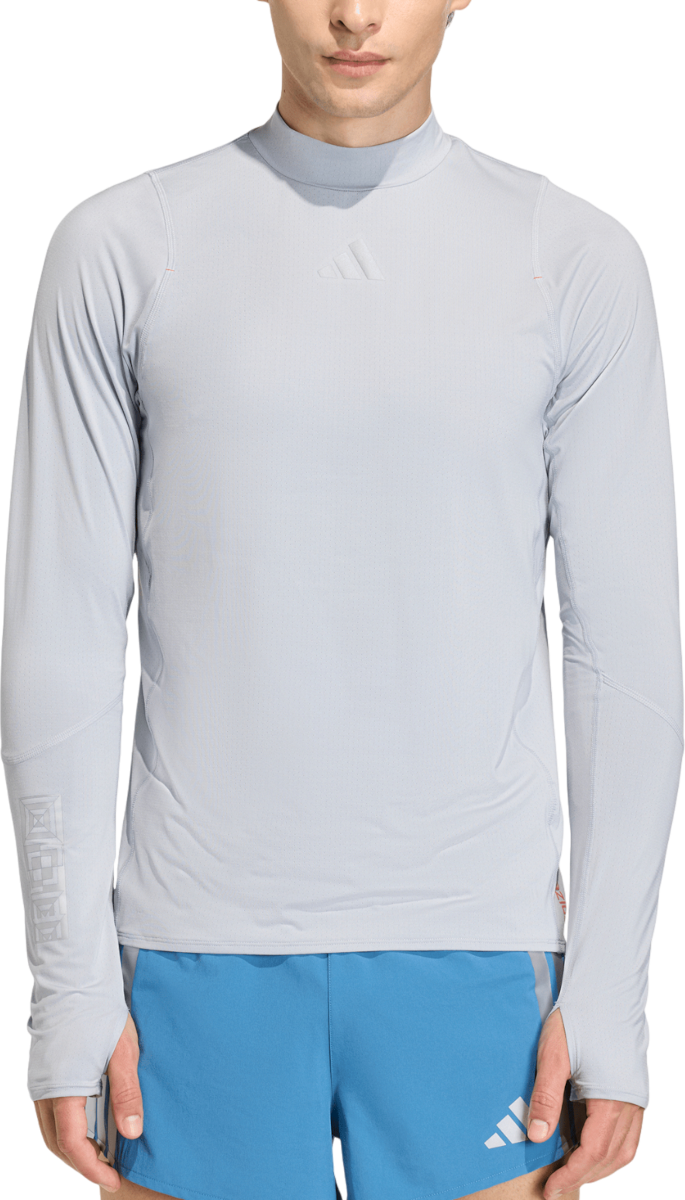Тениска adidas Originals Adizero Ekiden Long Sleeve Mock Neck Top Сиво | kb1510