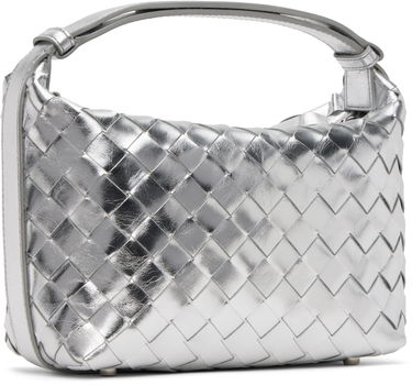 Дамска чанта Bottega Veneta Wallace Metallic Leather Shoulder Bag Металик | 754443 V4P11, 2