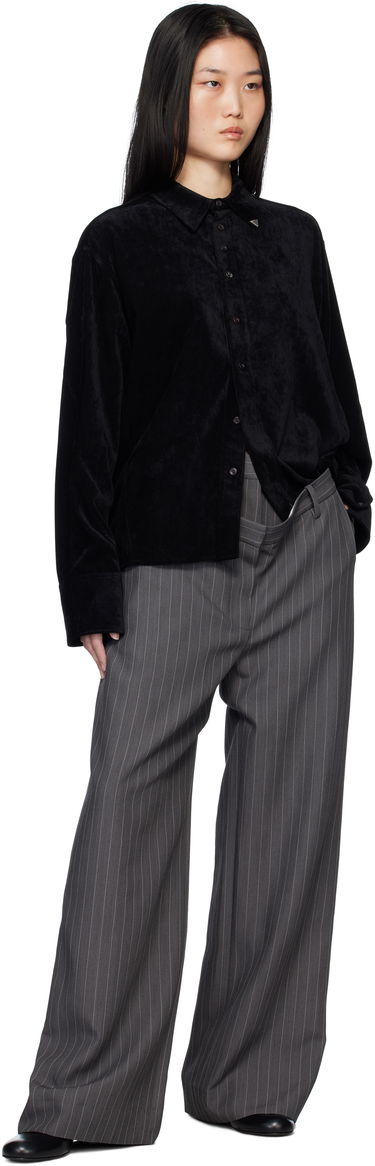 Риза ADER ERROR Velvet Shirt Черно | BN01FWSH0108BK, 3