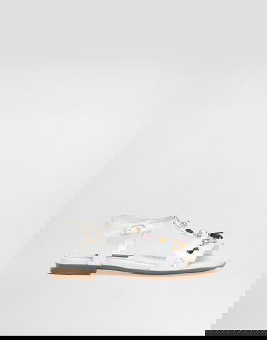 Аксесоари Dolce & Gabbana Dolce & Gabbana Patent Leather Sandals With Crystals Бяло | D11364AN1968V135, 0