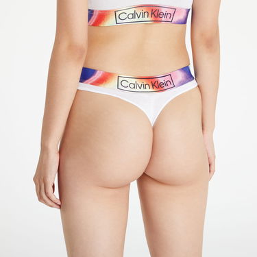 гащички CALVIN KLEIN Organic Cotton Thong Pride Бяло | QF6857E 100, 4