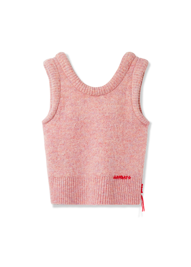 Ana Fluffy Sleeveless Knitted Vest