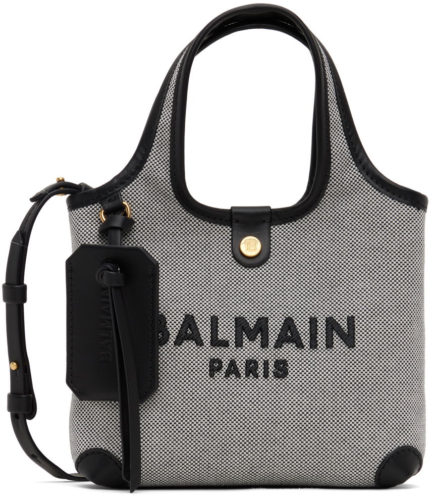 Голяма пазарска чанта Balmain B Army Grocery Bag Черно | CN1FM872TMSY, 0