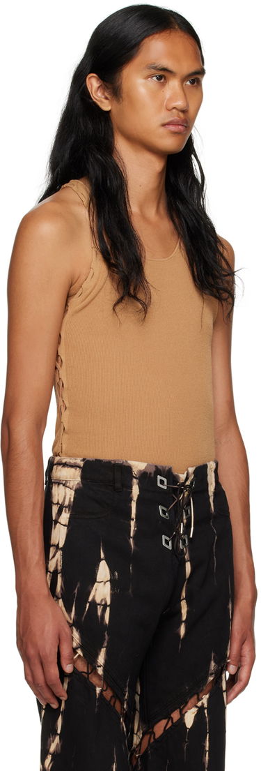 Потник Dion Lee Ribbed Tank Top Кафяво | C7224F23, 1