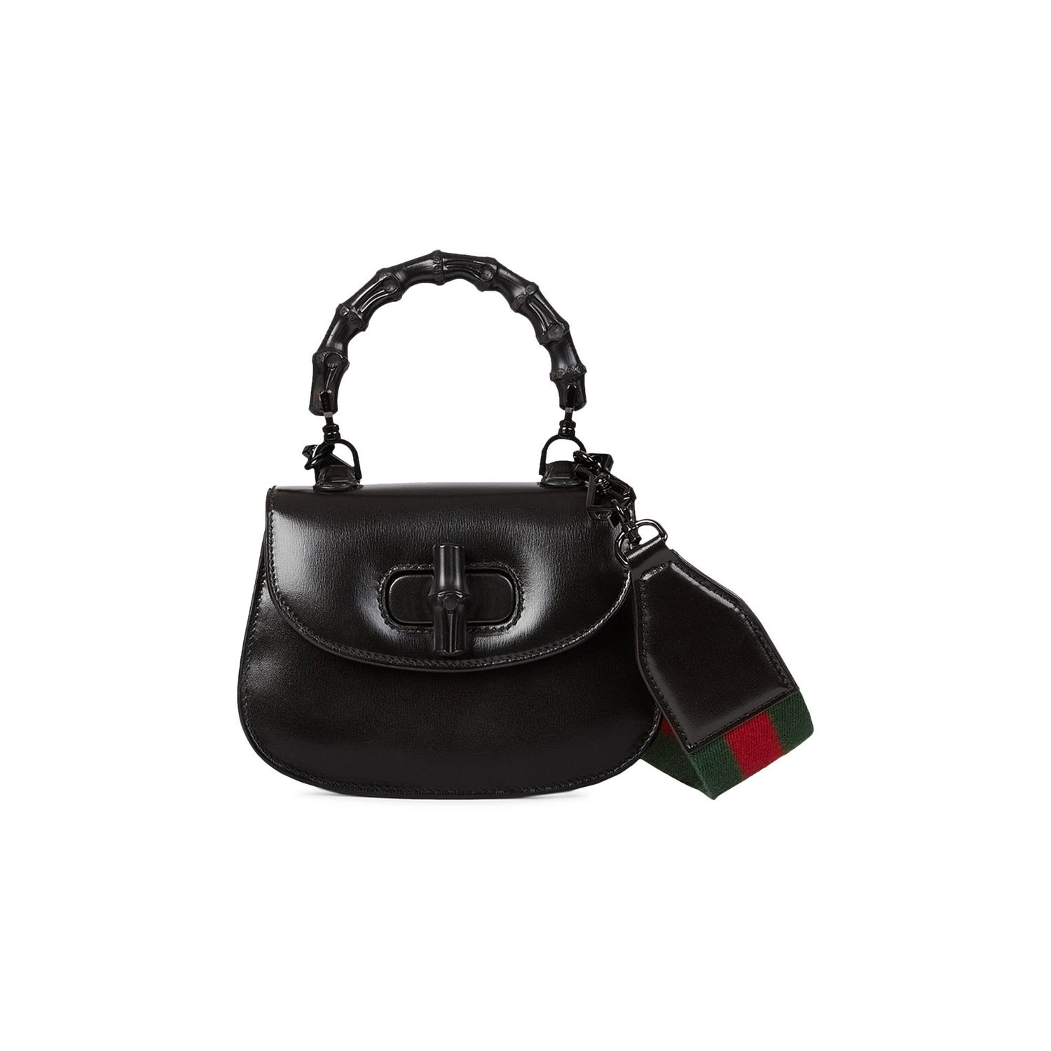 Дамска чанта Gucci Bamboo 1947 Mini Top Handle Bag Черно | 686864 10ODP 1060, 1