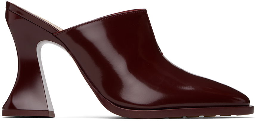 Кецове и обувки Bottega Veneta Cha-Cha Patent Leather Mules Червено | 787036 V4BO0, 0