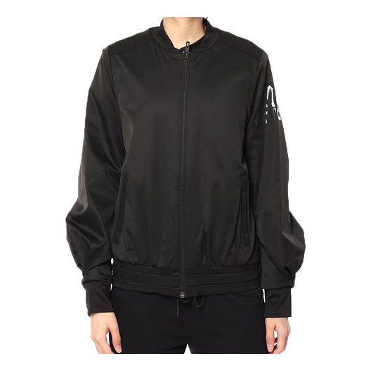 Яке бомбър adidas Originals Solid Color Casual Zippered Jacket Черно | DX9706, 0