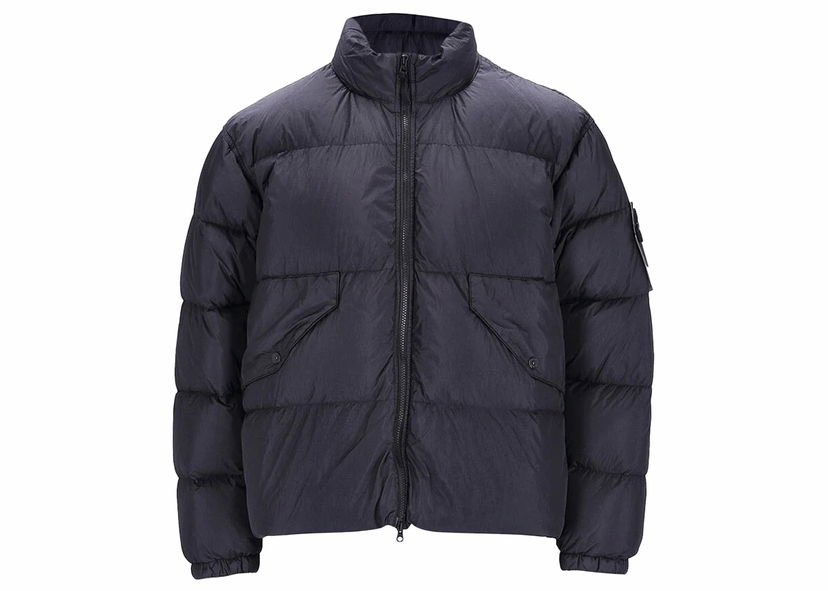 Яке Stone Island Garment Dyed Crinkled Black Тъмно синьо | 791540823-V0029