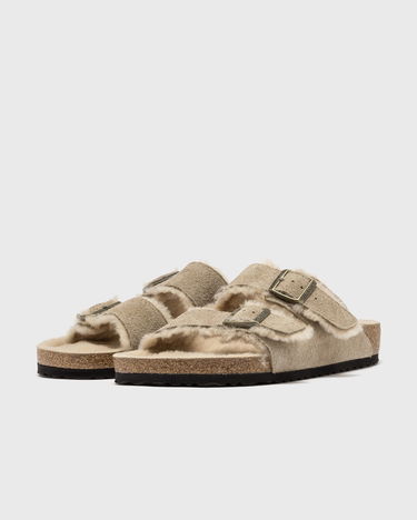 Кецове и обувки Birkenstock Arizona Shearling Suede Leather Бежово | 1028226, 1