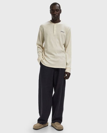 Тениска Polo by Ralph Lauren Polo Ralph Lauren Long Sleeve Henley Sleep Top Бежово | 714950609005, 1