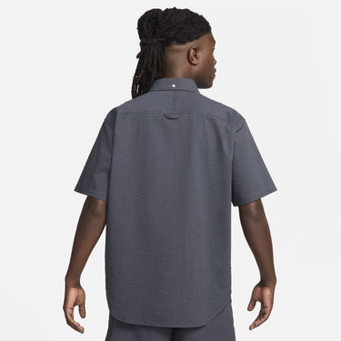 Риза Nike Seersucker Short Sleeve Button-Up Shirt Синьо | FN3222-060, 1