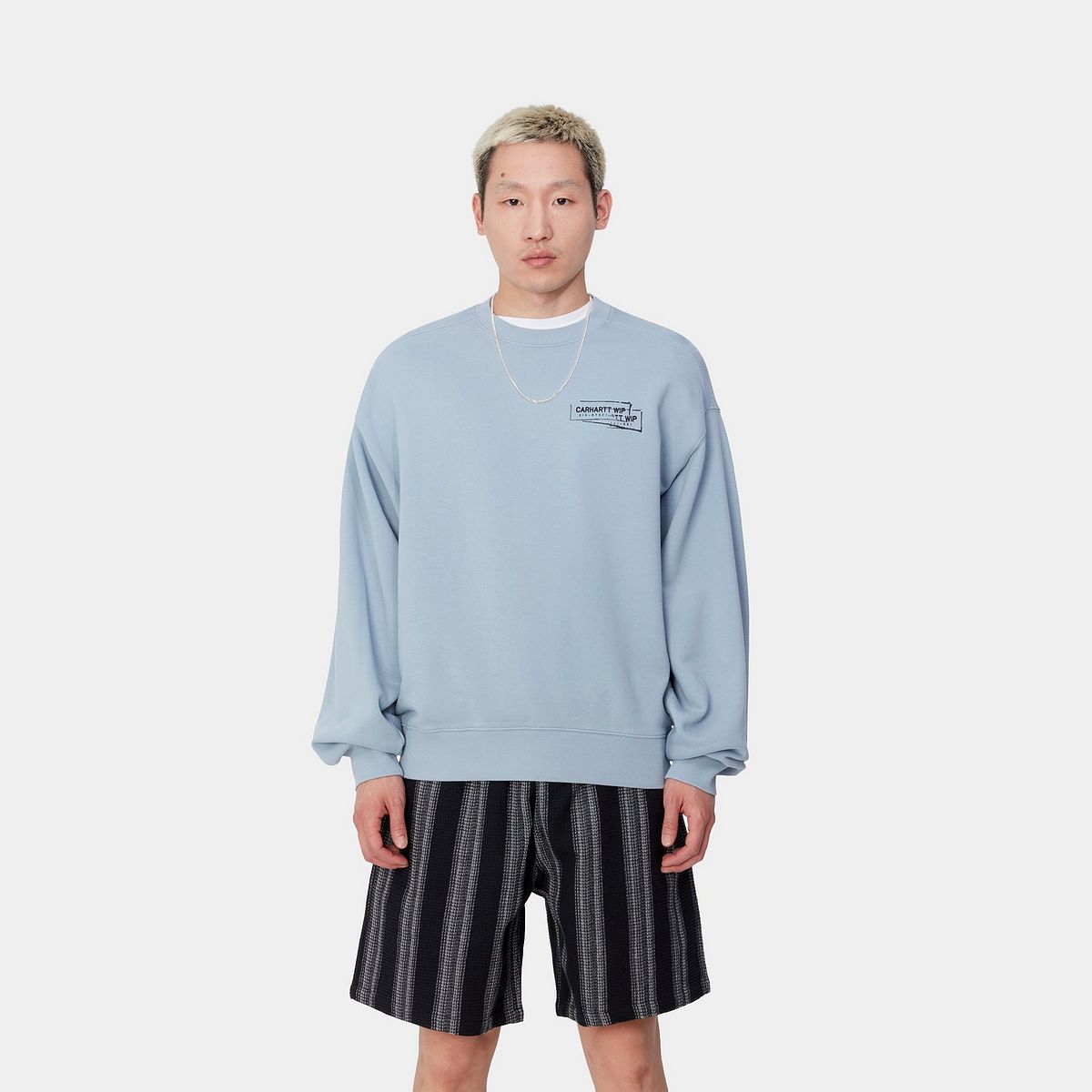 Пуловер Carhartt WIP Stamp Sweat Синьо | I033620_9, 0
