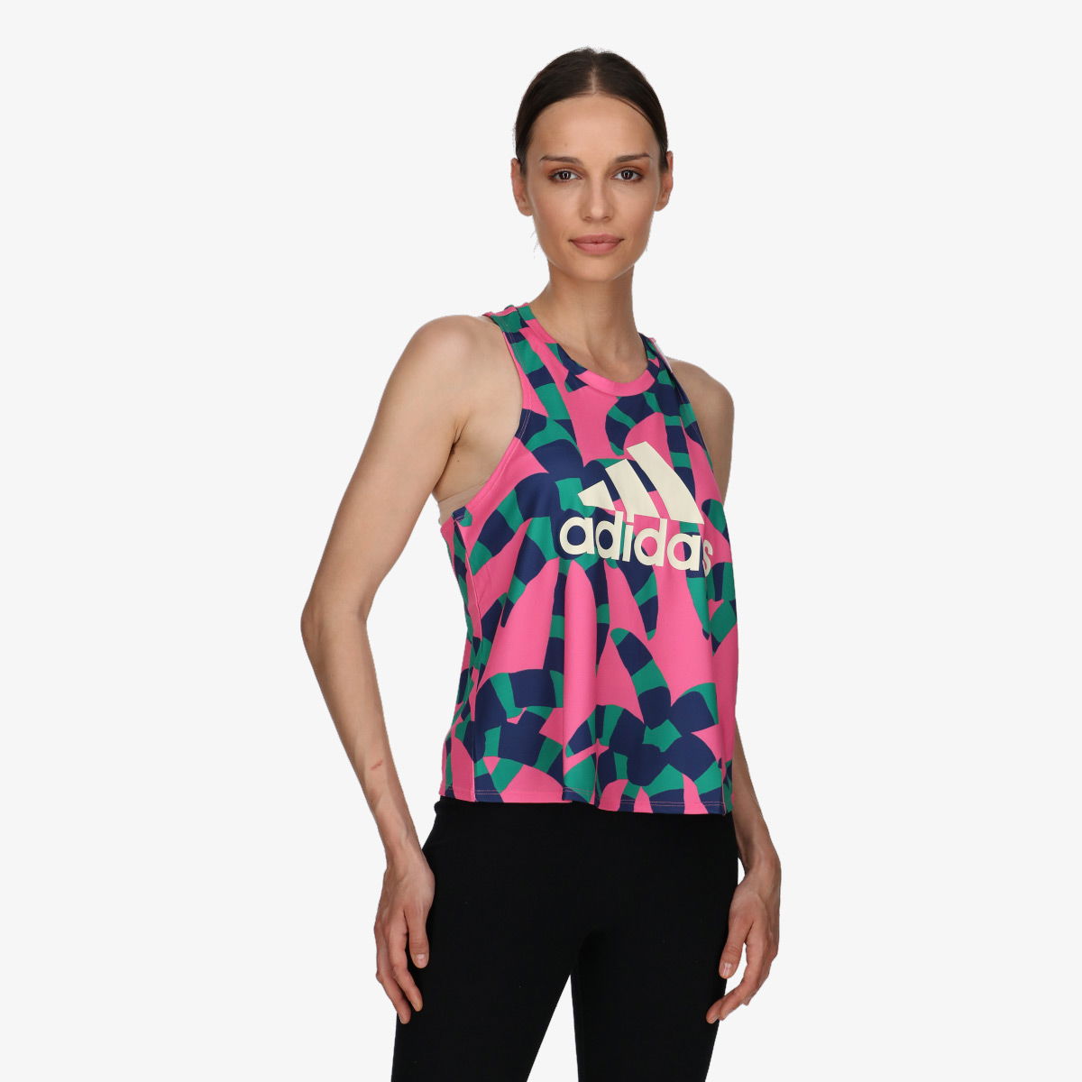 Потник adidas Originals Printed Training Tank Top Розово | HS1203, 0