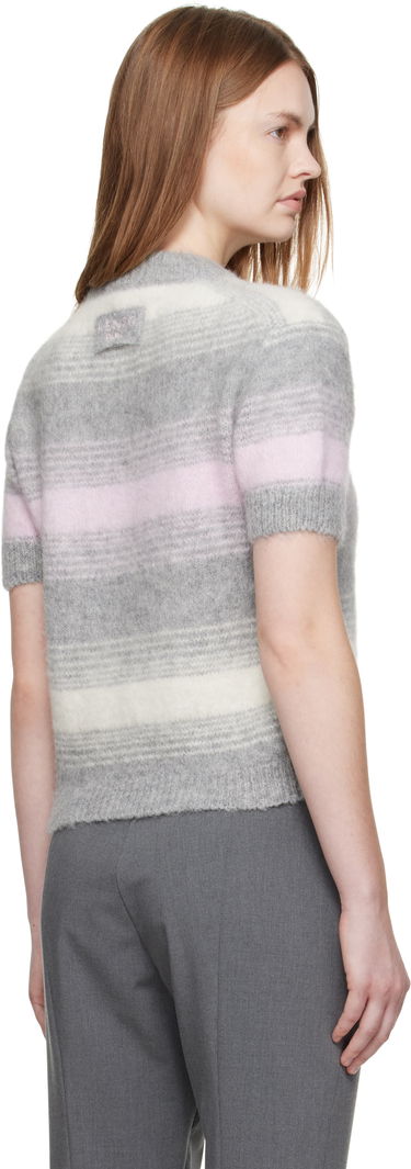 Пуловер KENZO Kenzo Paris 'KENZO Speed Stripe' Short Sleeve Sweater Сиво | FF62TO6053CG, 2