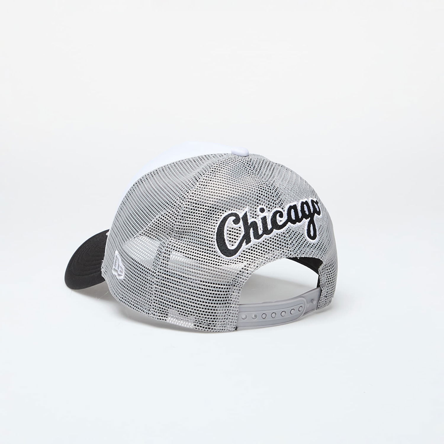 Шапка с козирка New Era Cap Chicago White Sox 9Forty Trucker Black/ Gray Бяло | 60503528, 1