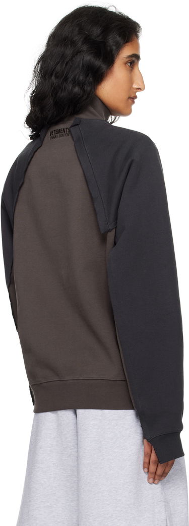 Яке VETEMENTS VETEMENTS Patched Zip-Up Jacket Кафяво | UH76ZU760CB, 2