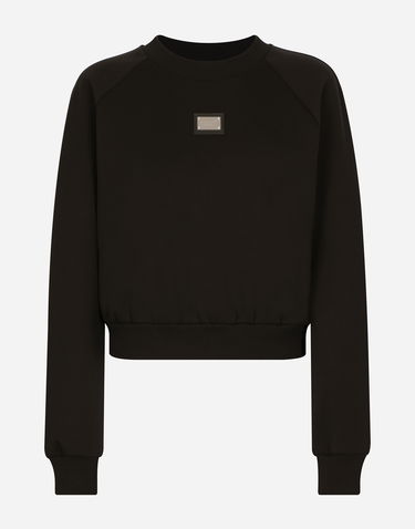 Суитчър Dolce & Gabbana Technical Jersey Sweatshirt With Tag Черно | F9R25THU7H9N0000, 0