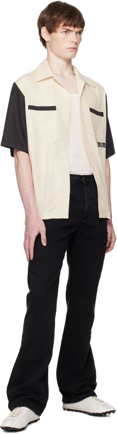 Риза AMIRI AMIRI 'Try It' Bowling Shirt Бежово | AMSTCA1149, 3