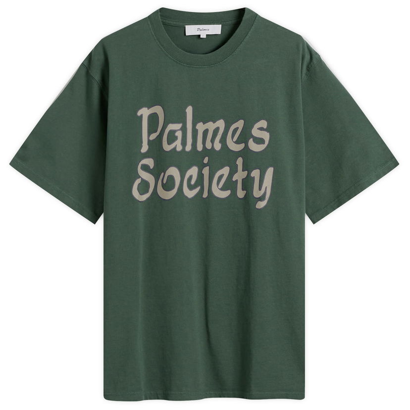 Тениска Palmes Palmes Society T-Shirt, Size Small Зелено | P10-0040-777