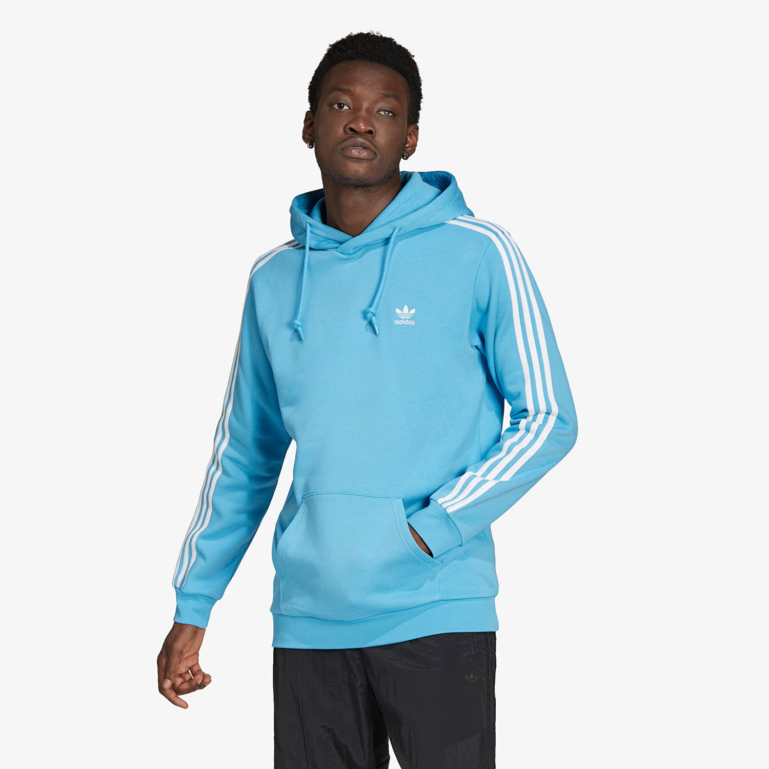 Суитчър adidas Originals Adicolor Classics Trefoil 3-Stripes hoodie Синьо | HE9476, 0
