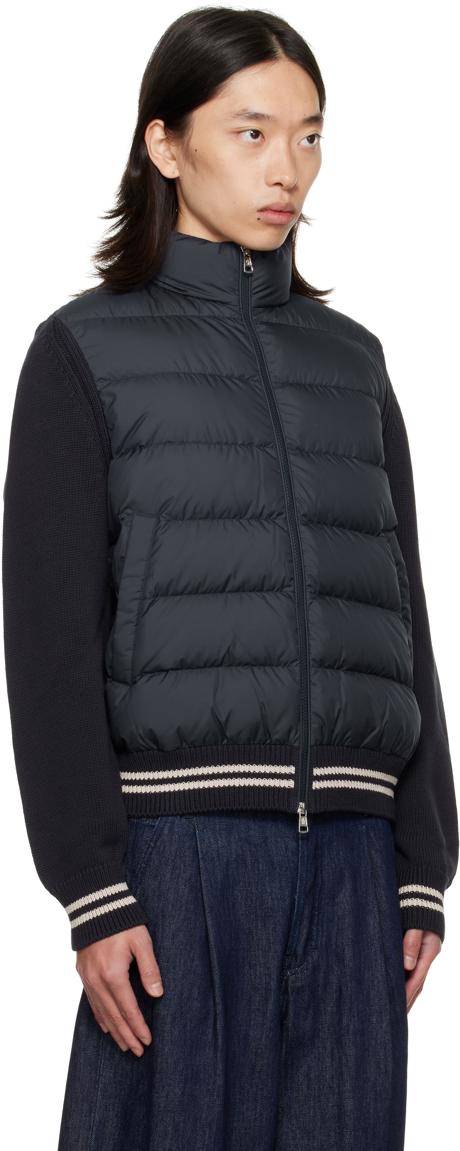 Яке Moncler Moncler Padded Hybrid Jacket Черно | K20919B00032M1509, 1