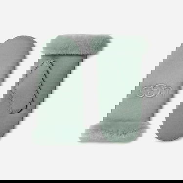 Ръкавици UGG Embroidered Shearling Mittens Зелено | 20932-GMS, 1