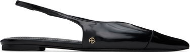 Кецове и обувки Anine Bing Elena Slingback Ballerina Flats Черно | A-14-10263-050, 0