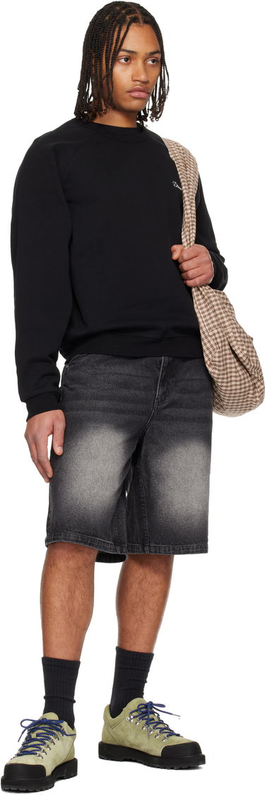 Суитчър Dime Cursive Small Logo Crewneck Sweatshirt Черно | DIMEHO2546BLK, 3