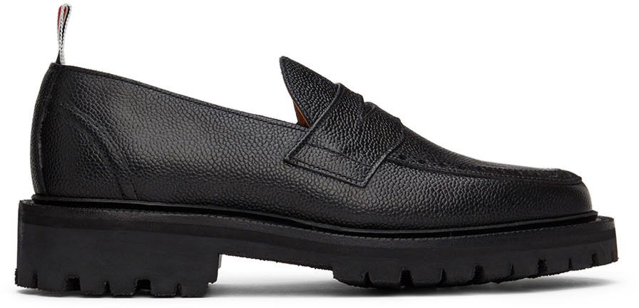 Кецове и обувки Thom Browne Classic Penny Loafers Черно | MFL066A-06257, 0