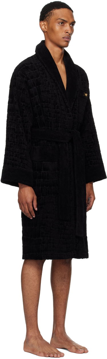 Пижама Versace Icon Pattern Robe Черно | ZACJ00008_1A11960, 4