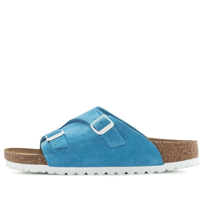 Кецове и обувки Birkenstock Zurich Suede Leather Sandals Синьо | 1024994