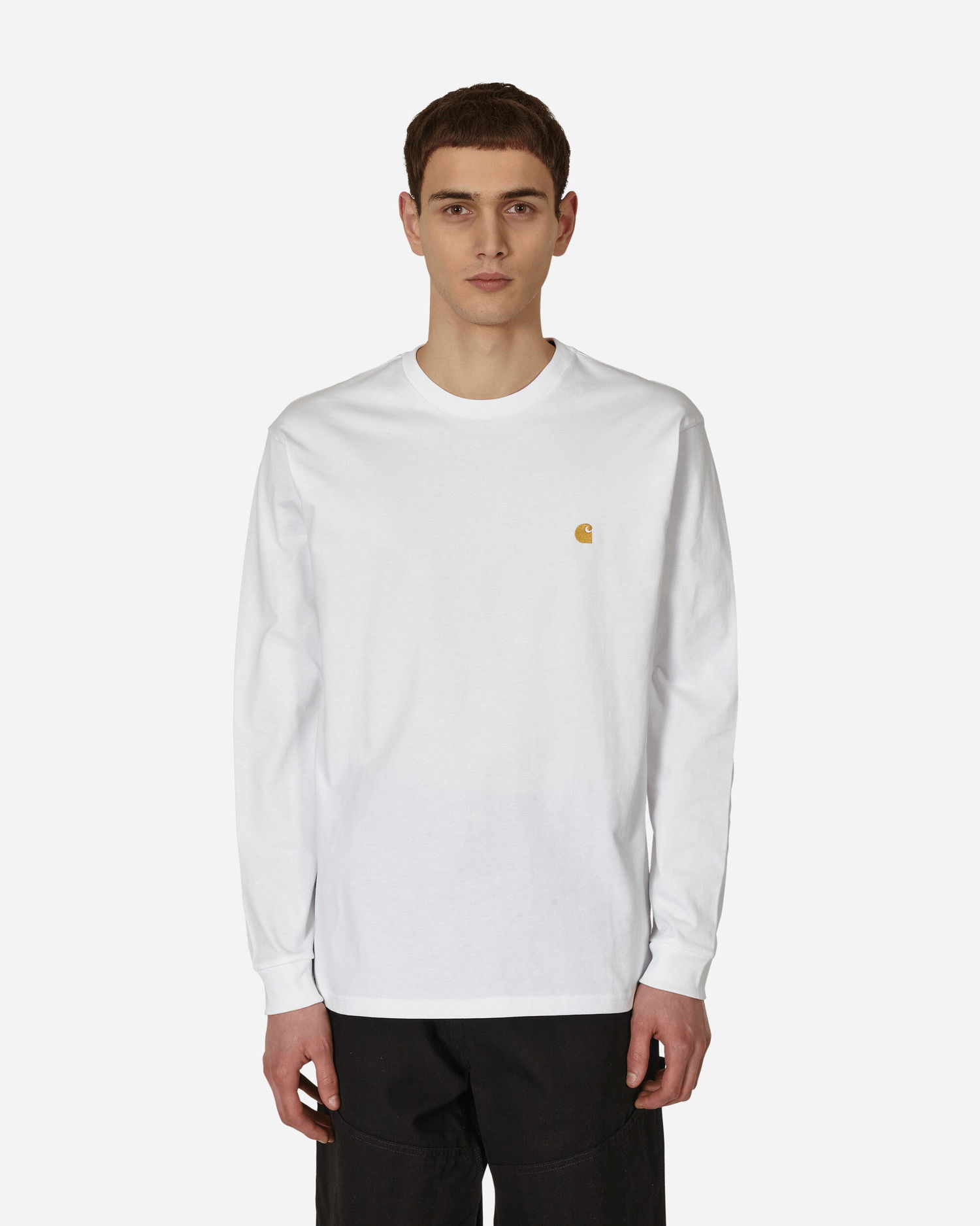 Тениска Carhartt WIP Chase Longsleeve Бяло | I026392 00R.XX, 0