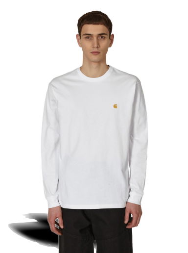 Тениска Carhartt WIP Chase Longsleeve Бяло | I026392 00R.XX