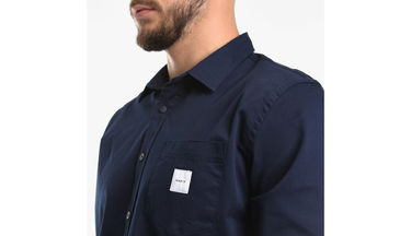 Риза Makia Square Pocket Shirt Тъмно синьо | M60121_670, 4