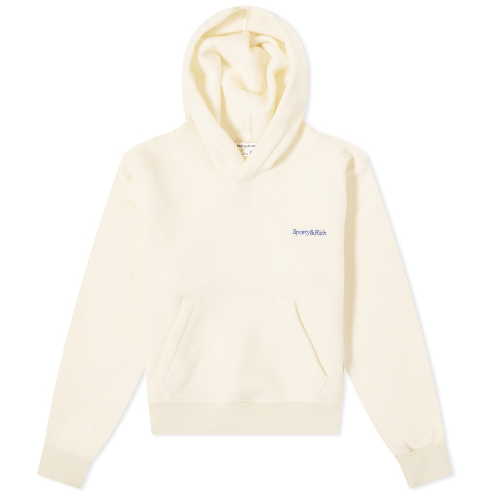 Суитчър Sporty & Rich Serif Logo Polar Hoody Бежово | SR-HO741CR, 0