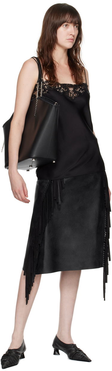 Голяма пазарска чанта Stella McCartney Re-Edition Tote Bag Черно | 7B0100WP0406, 3