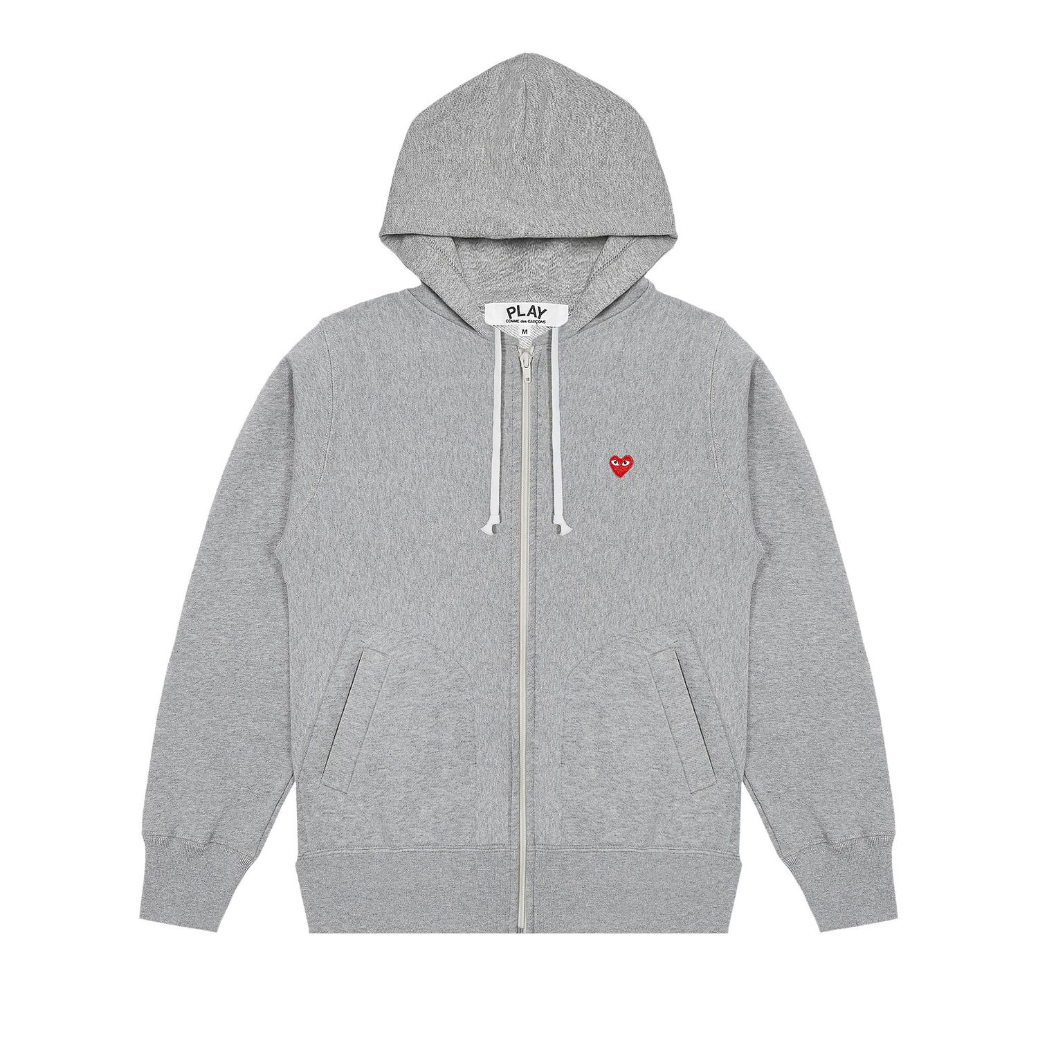 Суитчър Comme des Garçons PLAY Small Heart Zip Hoodie Сиво | AZ T311 051 1, 1