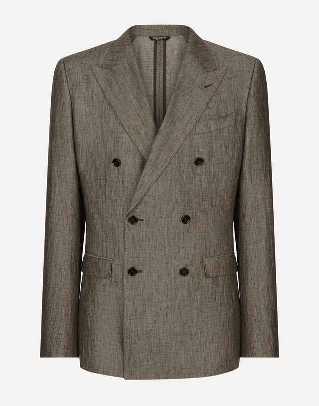 Dolce & Gabbana Double-breasted Taormina Linen Jacket