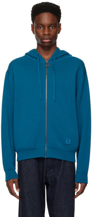 Суитчър WOOYOUNGMI Wooyoungmi Zip Hoodie Синьо | W223KN05, 0