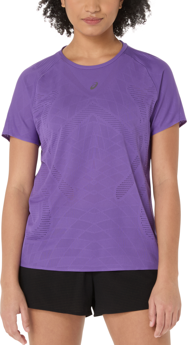 Тениска Asics Metarun Short Sleeve Running T-Shirt Лилаво | 2012d223-500, 0