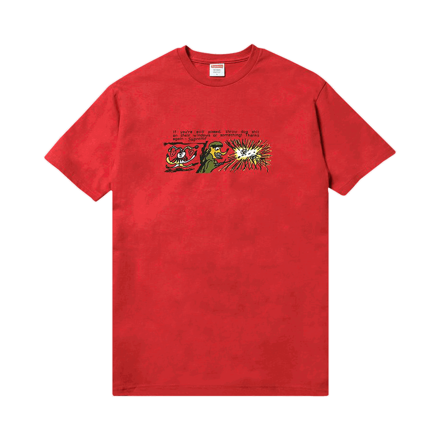 Тениска Supreme Dog Shit Tee Червено | FW17T38 RED, 0