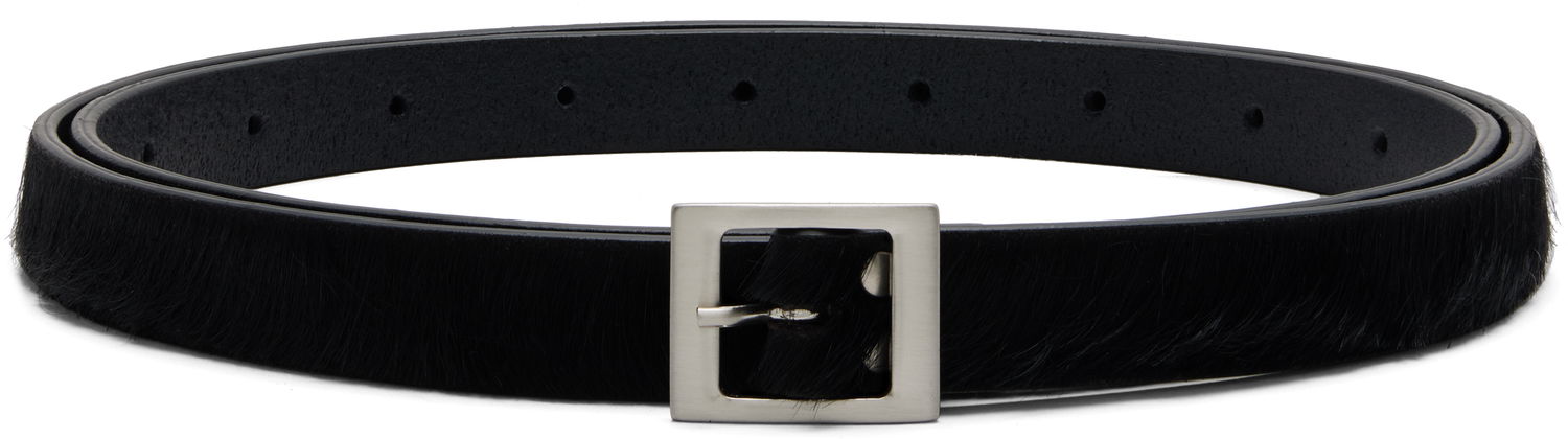 Колани Rick Owens Rick Owens Concordians Mini Stooges Pony-Hair Belt Черно | RR02E1479 LHL, 0