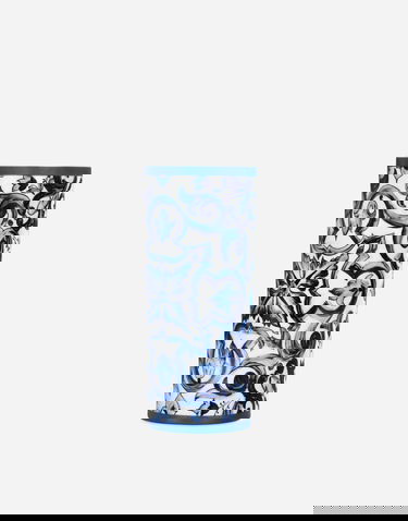 Домашен декор Dolce & Gabbana Dolce & Gabbana Cylindrical Porcelain Majolica-print Vase Многоцветен | TCC196TCAMZUB011, 3