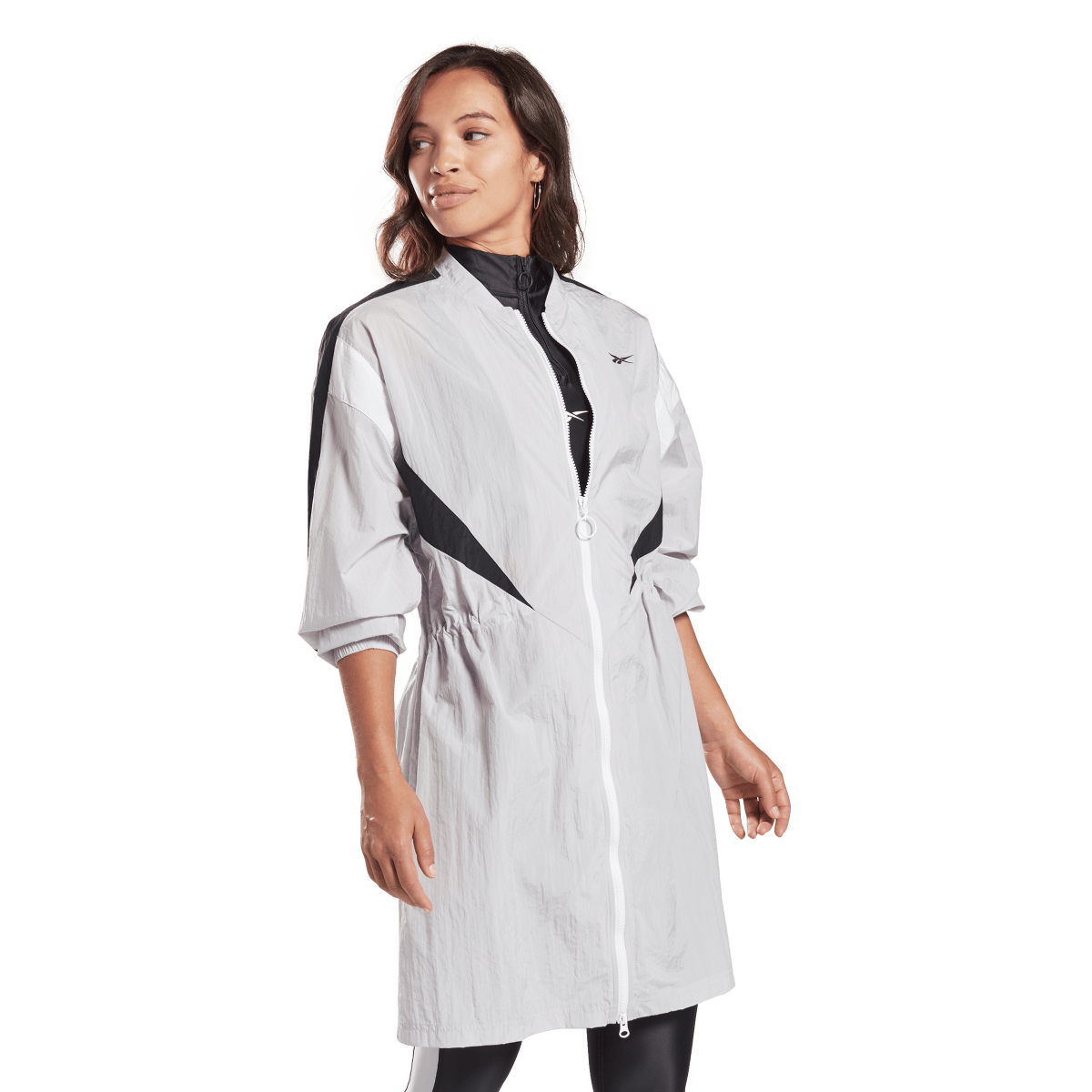 Яке Reebok Long Full-Zip Woven Jacket Сиво | FI6805, 0