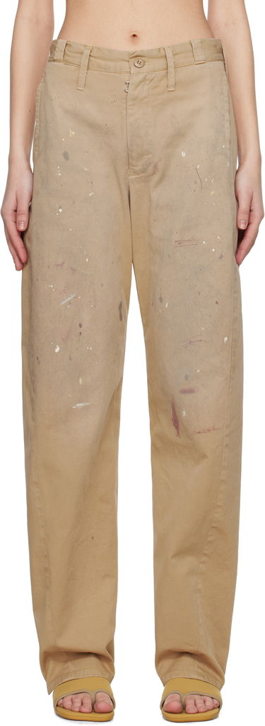 Карго панталони Maison Margiela MM6 Maison Margiela Tailored Painter Trousers Бежово | S62KB0230 M35435, 0