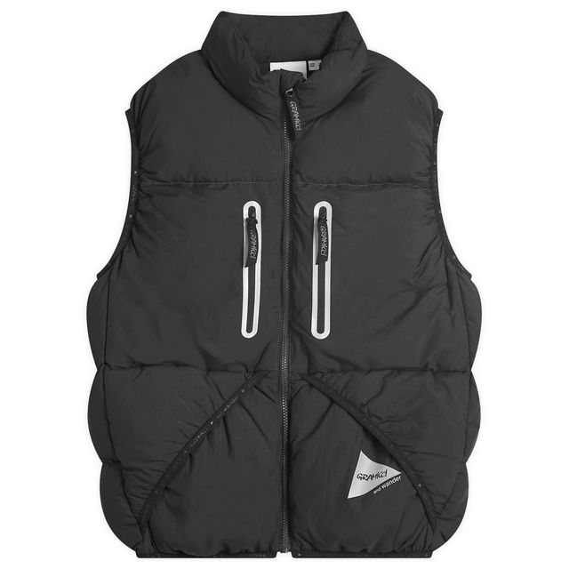 And Wander x Down Vest Black