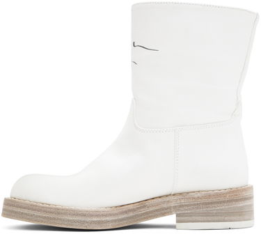 Облекло Ann Demeulemeester Ann Demeulemeester Billie Canvas Boots Бяло | 2201-W-R11-195-001, 2