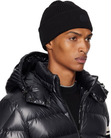 Шапка Moncler Moncler Logo Cotton Beanie Бяло | K20913B00032M1367, 3